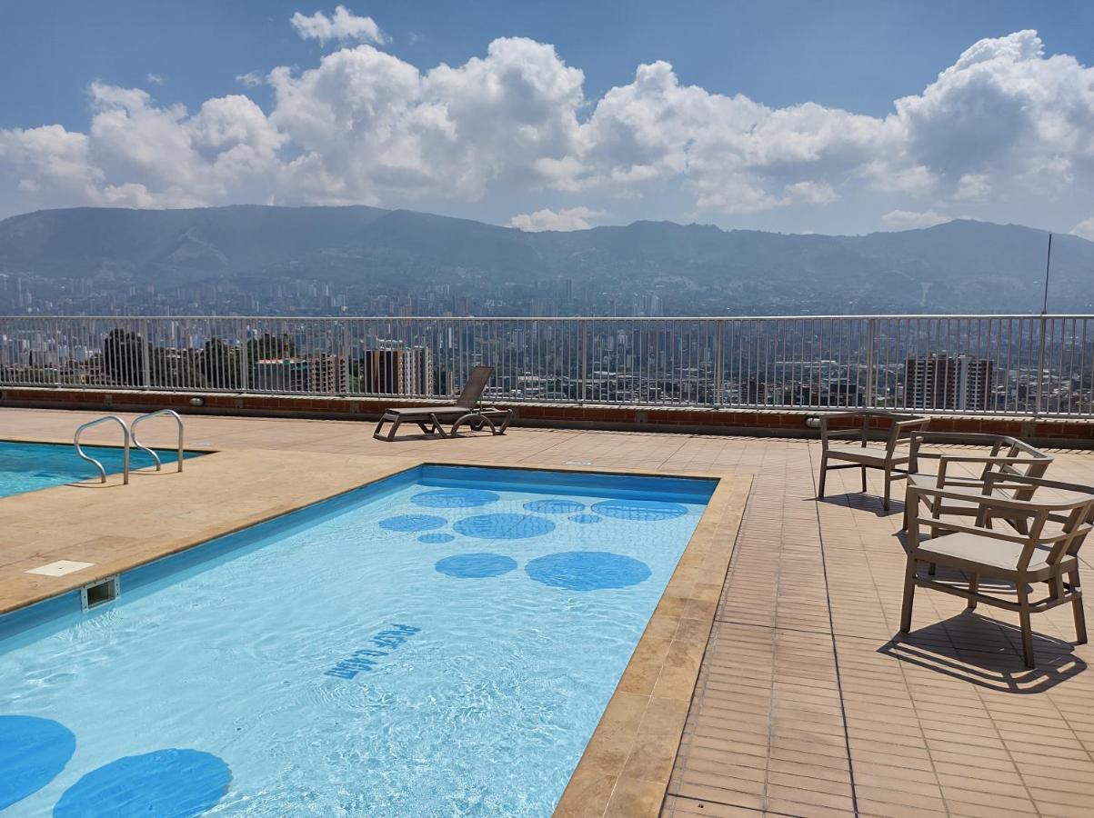 Hermoso Apartamento Con Vista A Todo Medellín Eksteriør billede